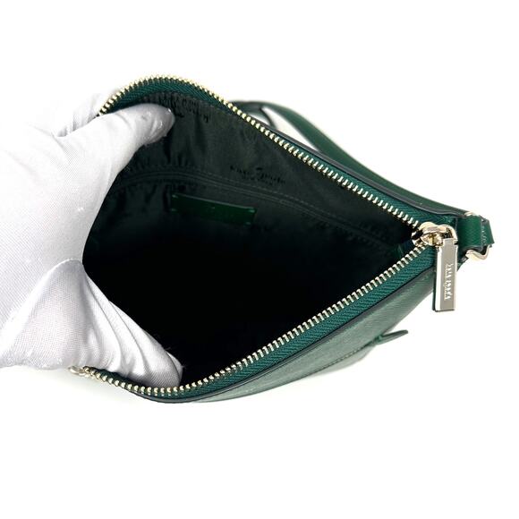 Kate Spade Sadie North South Crossbody in Deep Jade Leather k7379 - Picture 3 of 6